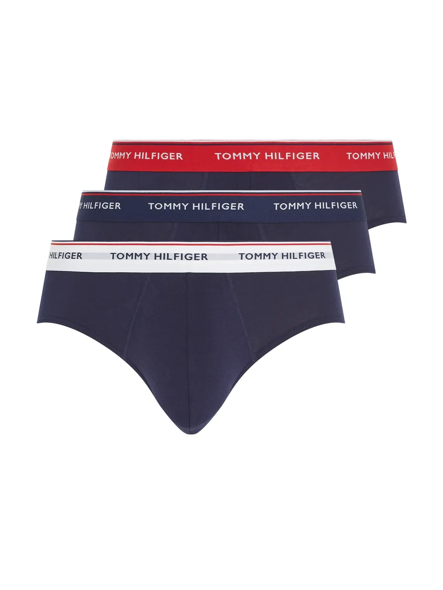 

Tommy Hilfiger Underwear Трусы "3P BRIEF" (3 шт. в упаковке, 3 шт. в упаковке), с эластичным поясом с логотипом, синий