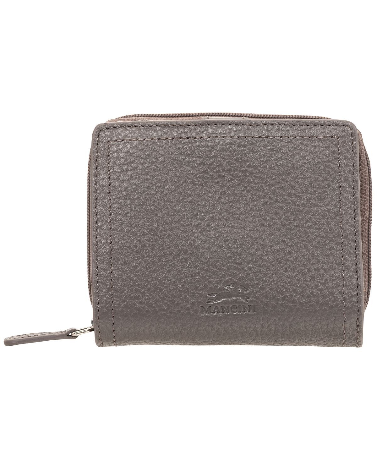 

Женский мини-клатч-клатч с защитой RFID из коллекции Pebbled Collection Mancini, серый