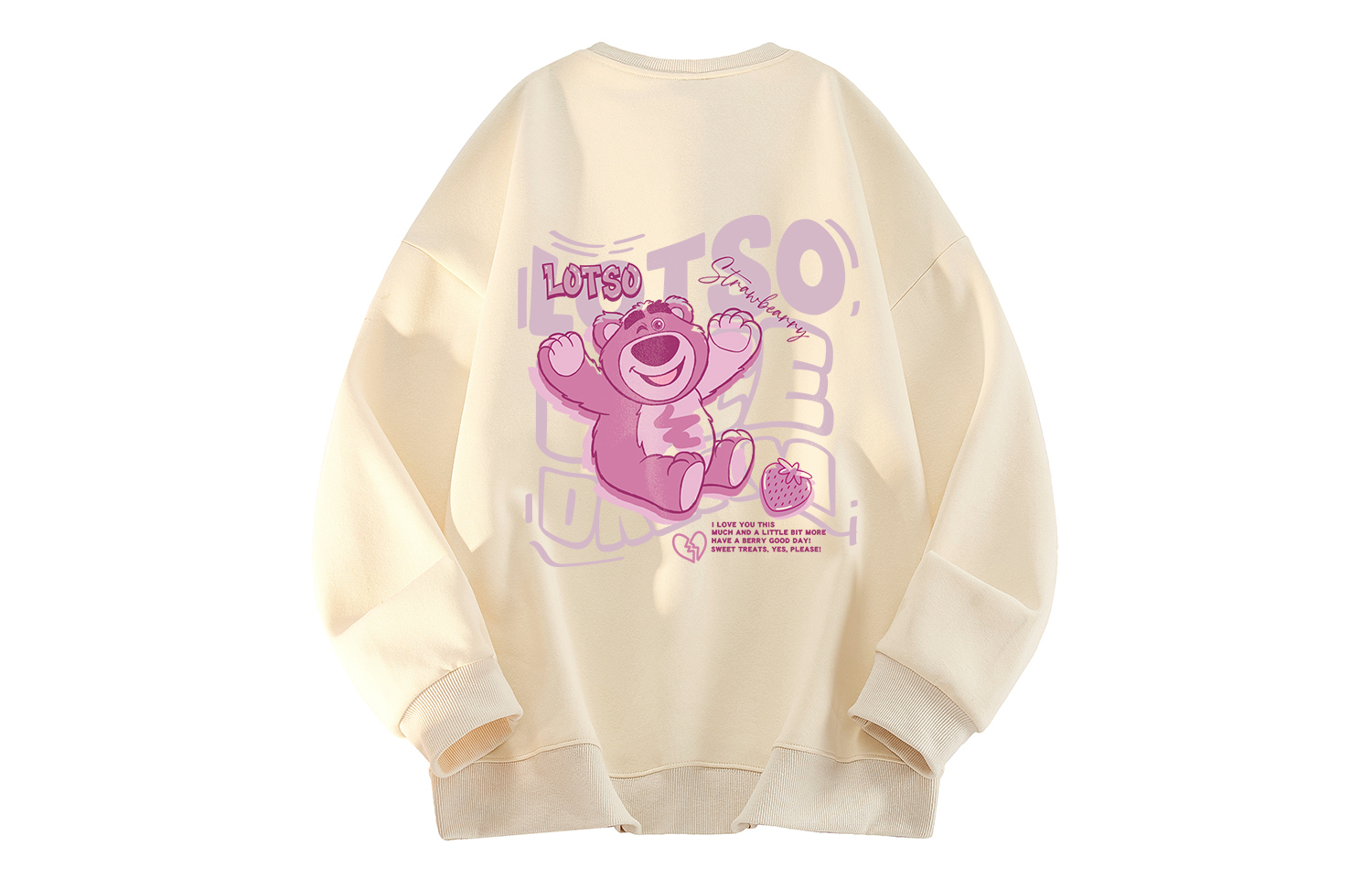 

Толстовка унисекс с круглым вырезом, утолщенные, стандартного размера Disney, 杏色【加绒加厚】