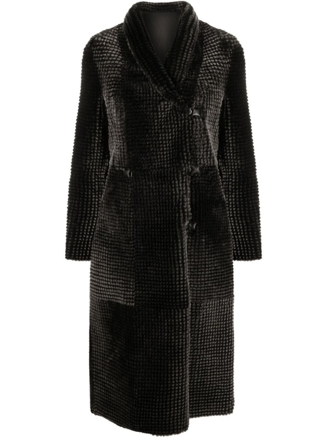 

Emporio Armani двустороннее пальто, черный