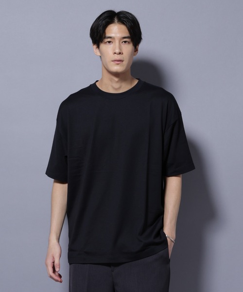 

Футболка свободного кроя с круглым вырезом и защитой от пота NANO universe, черный