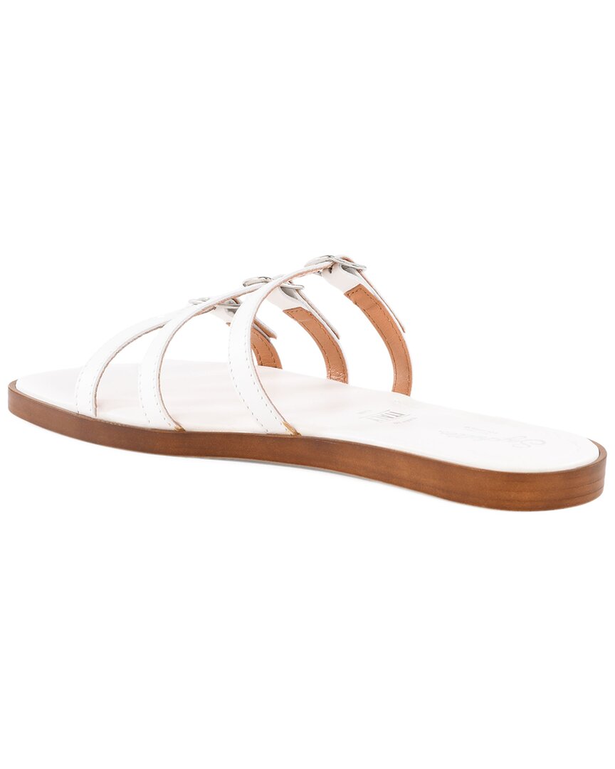 Seychelles Buckle Leather Sandal, белый — фото 2