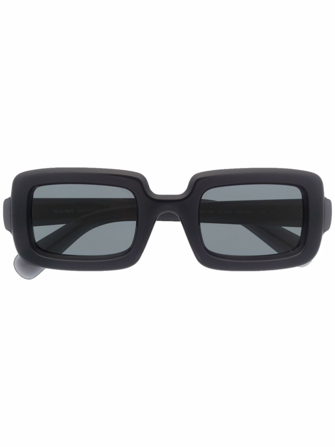

Miu Miu Eyewear солнцезащитные очки в квадратной оправе, черный