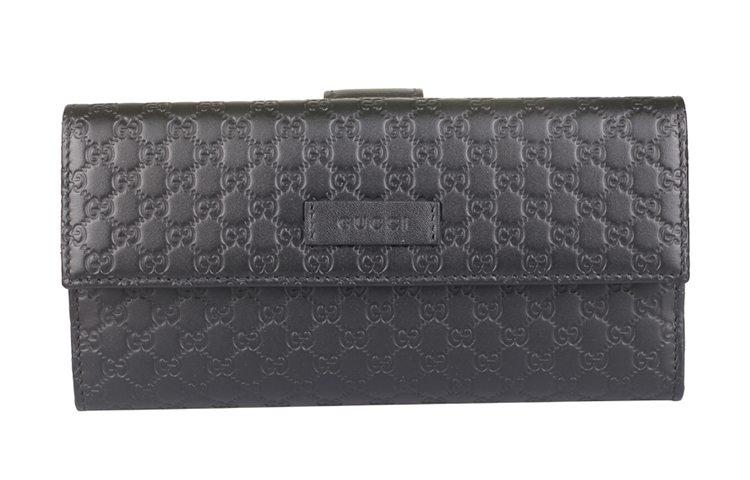

GUCCI Кожаный кошелек для женщин черный