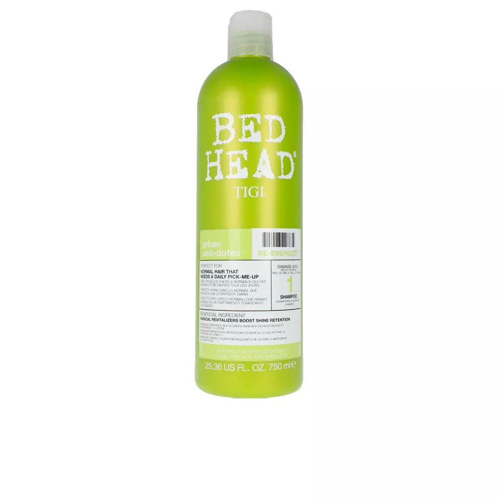 

Шампунь Bed head urban anti-dotes re-energize shampoo Tigi, 750 мл.