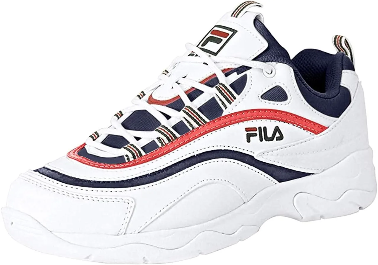 Модные кроссовки Fila Hombres, белый/красный