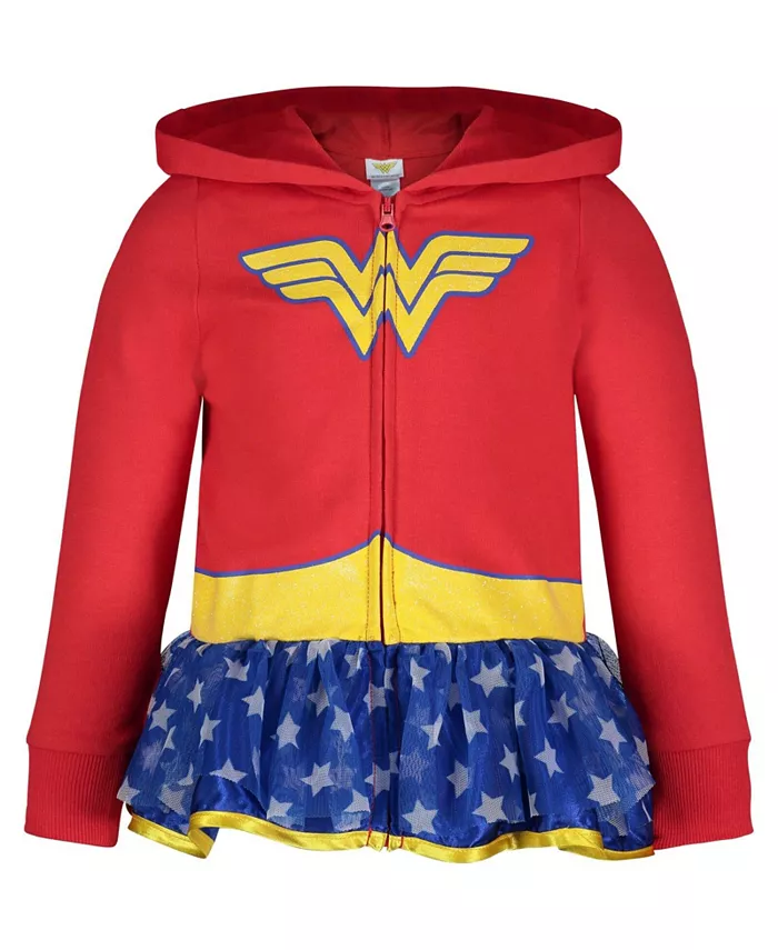 

Костюмная худи на молнии Wonder Woman, красный