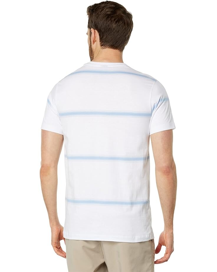 

Футболка U.S. POLO ASSN. Short Sleeve Ombre Yarn-Dye Striped Tee, белый