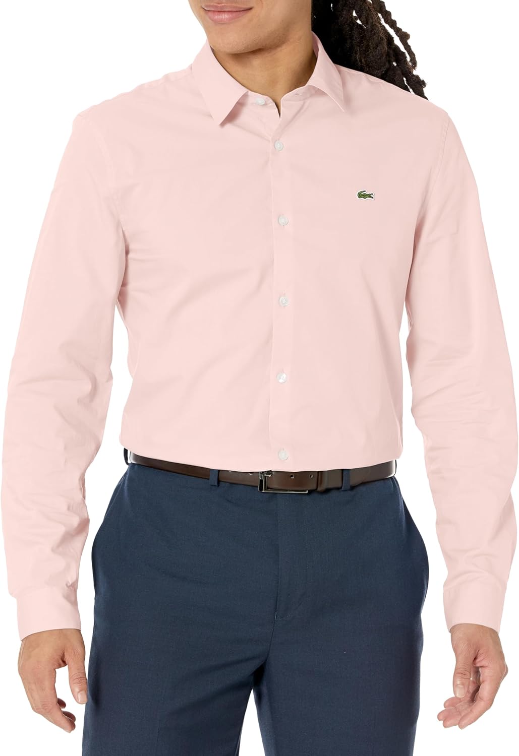 

Мужская рубашка Lacoste с длинным рукавом, Slim Fit, из поплина, на пуговицах, Nidus