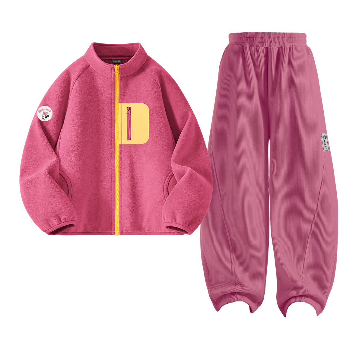 

Детская повседневная спортивная одежда Disney, розовый
