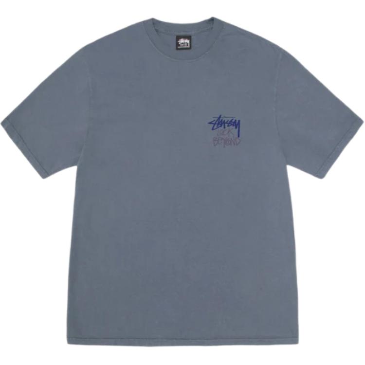 

Футболка Look Beyond с пигментной окраской Stussy, синий