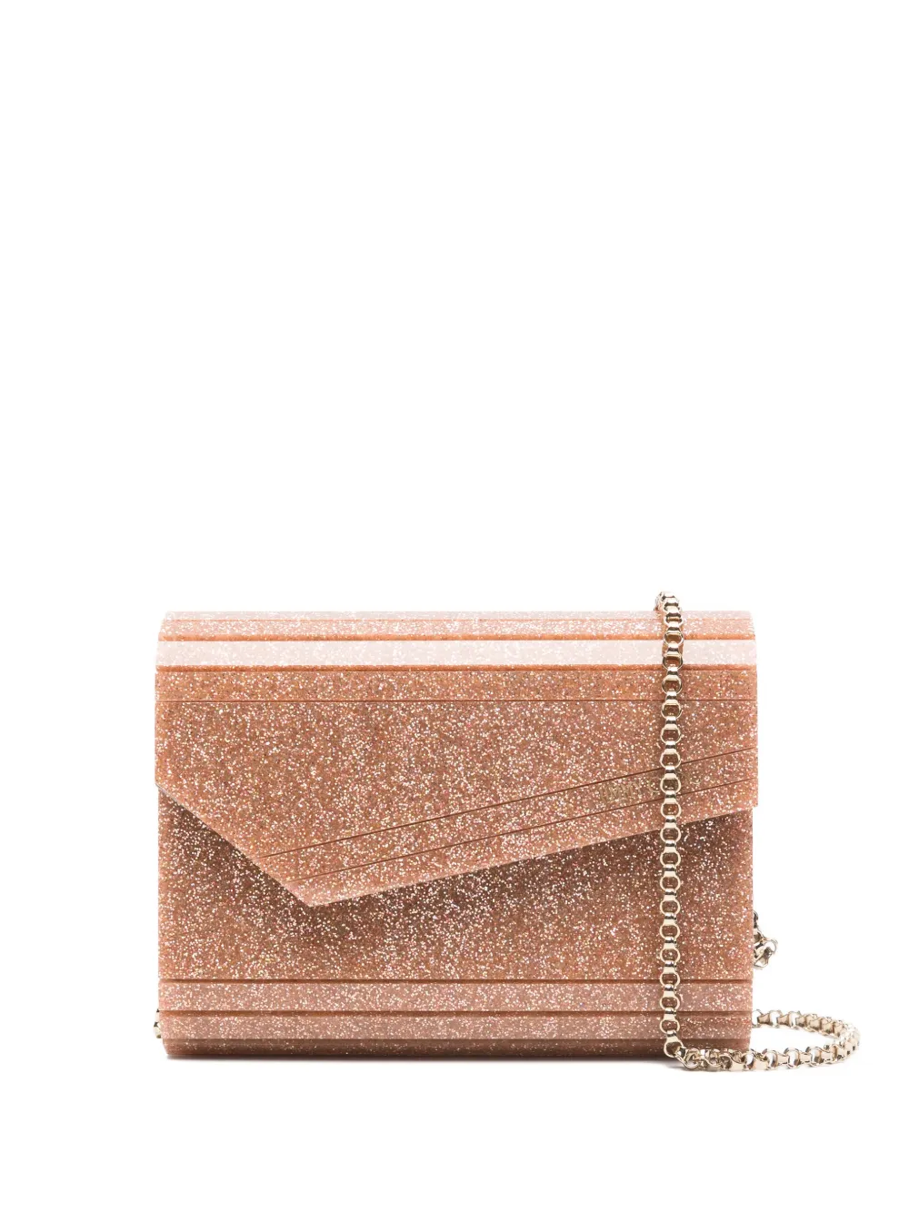 

Клатч Candy с блестками и цепочкой Jimmy Choo, розовый