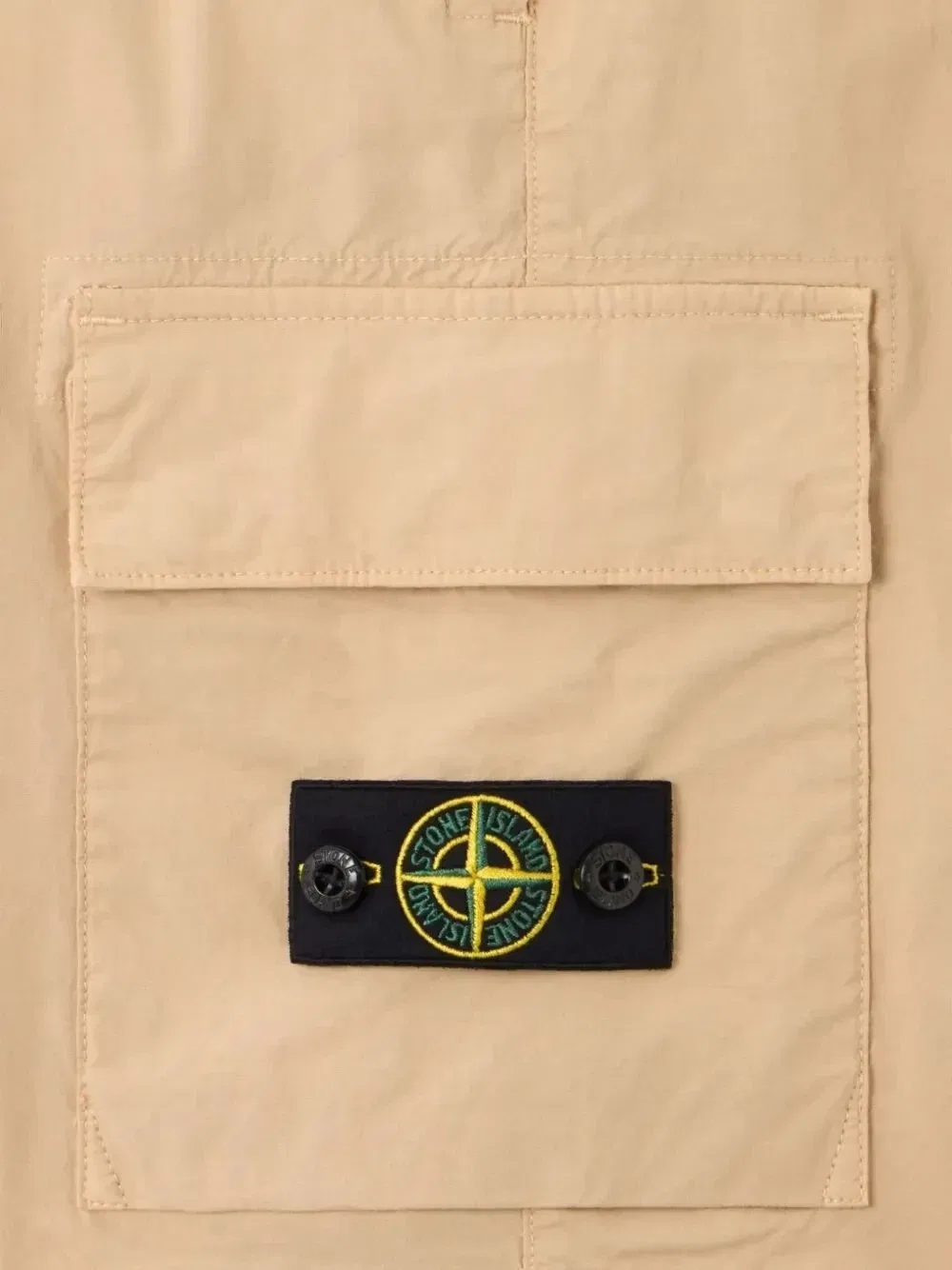 Шорты-карго с нашивкой Compass Stone Island Junior, бежевый — фото 3