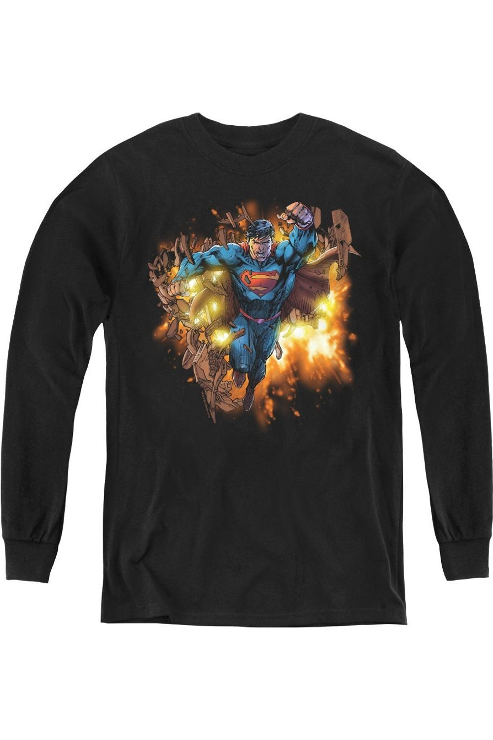 

Футболка с длинным рукавом "Superman: Прорыв сквозь юность" Gildan, черный