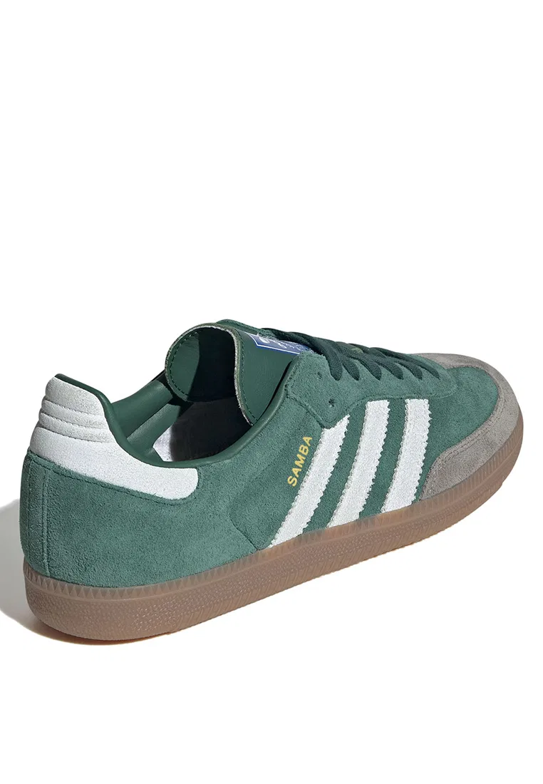 Кроссовки, Samba OG, Adidas, зеленый — фото 3