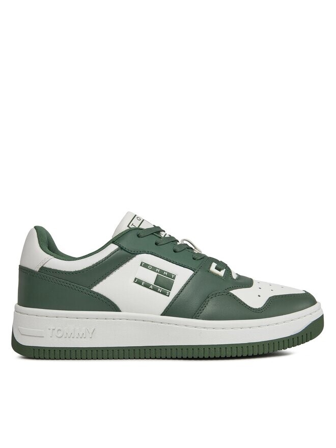 

Кроссовки Basket Premium EM0EM01216 Tommy Jeans, зеленый/белый