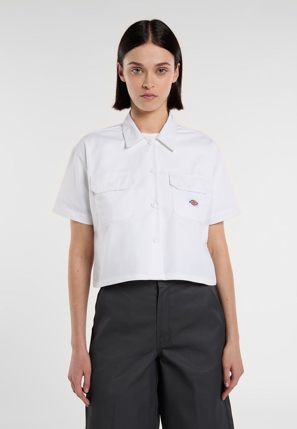 

Блузка на пуговицах CROPPED WORK Dickies, белый
