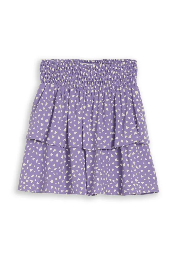 Мини-Юбка minimit volant Tom Tailor, Purple Small Heart Print