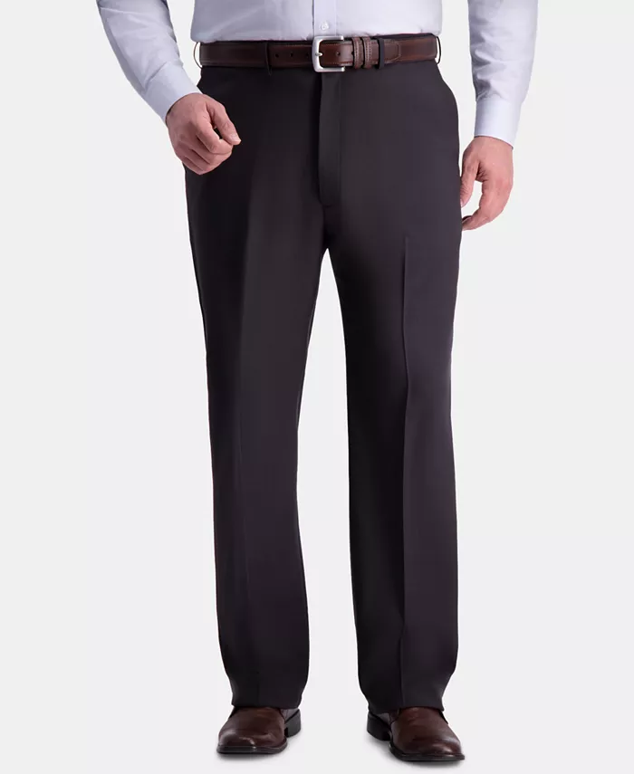 

Мужские классические брюки с плоской передней частью Big & Tall Premium Comfort Stretch Haggar, серый