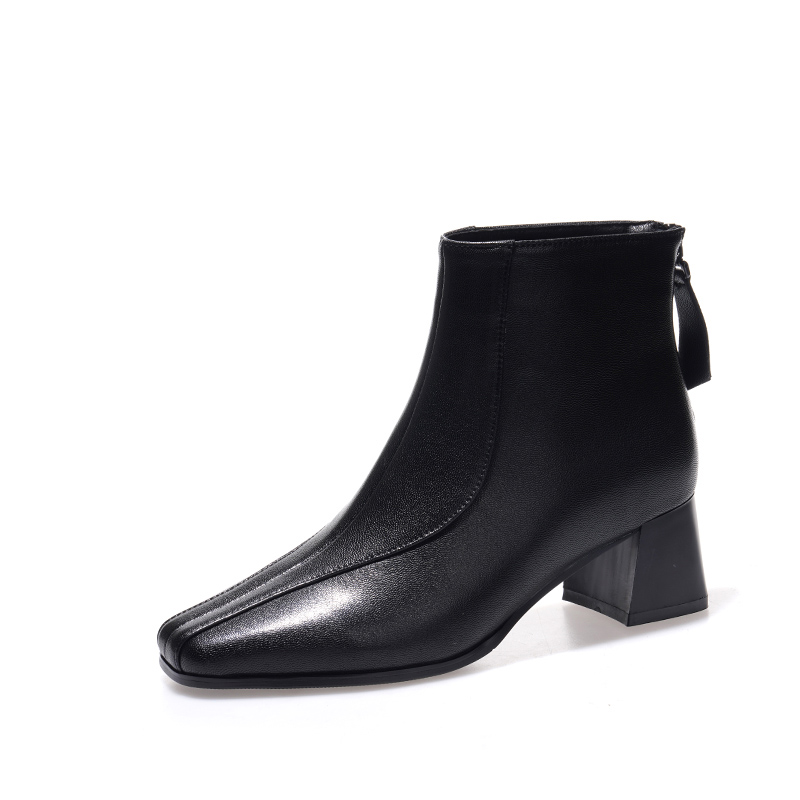 Devanro Черные женские ботильоны, цвет Black