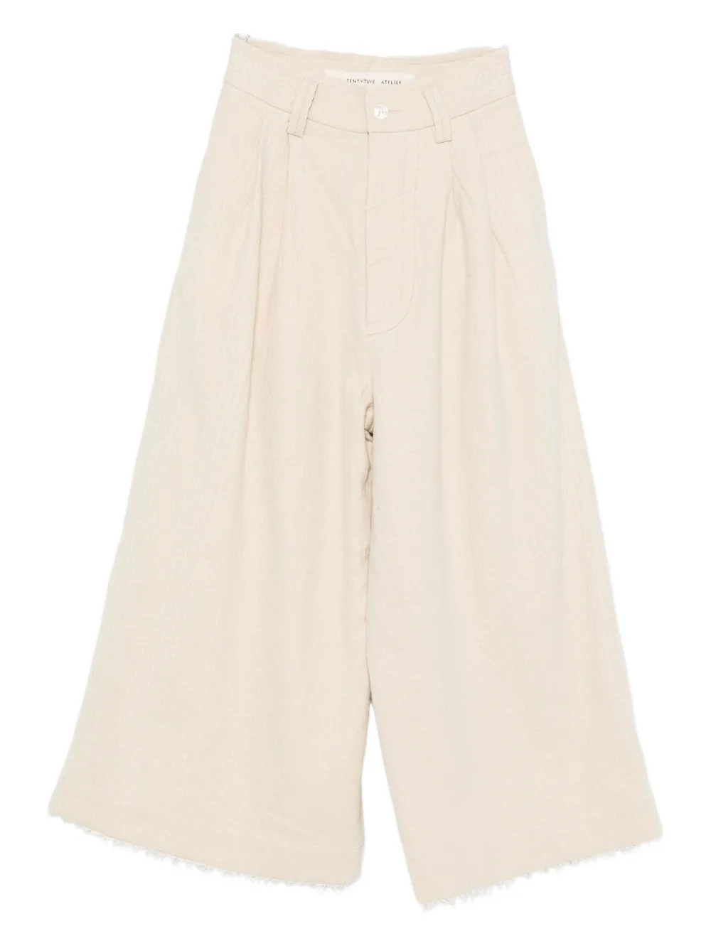 

Брюки из смеси шерсти вирджин A Tentative Atelier, нейтральный