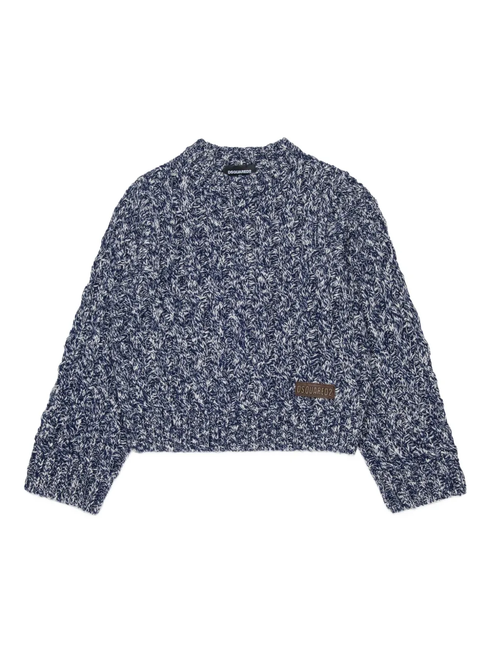 

Свитер фактурной вязки DSQUARED2 KIDS, синий