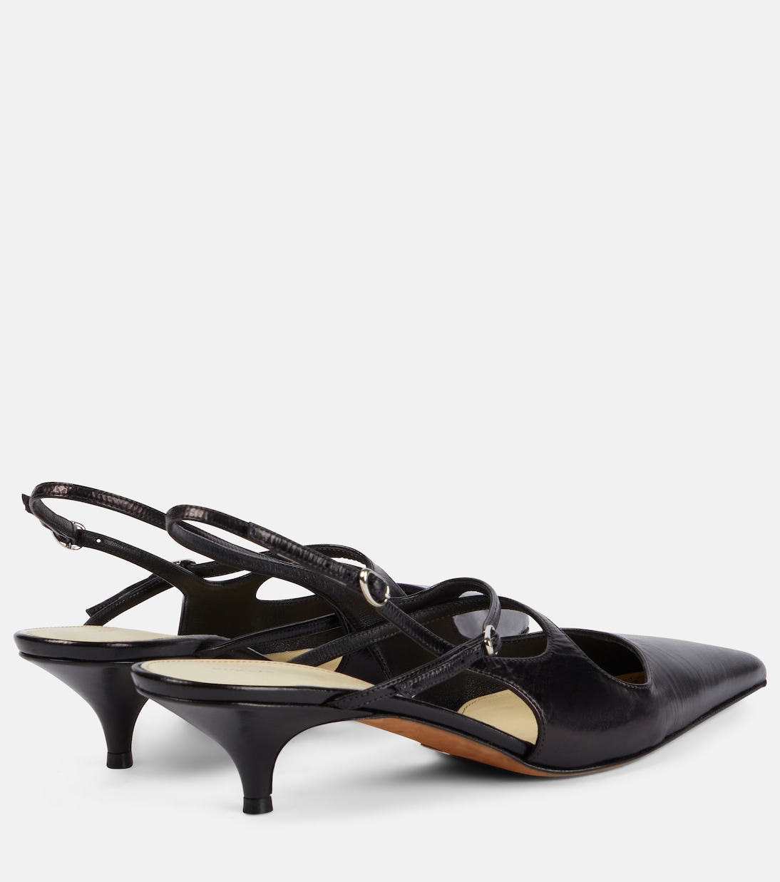 Туфли-лодочки из кожи Slash с открытой пяткой Proenza Schouler, черный — фото 2