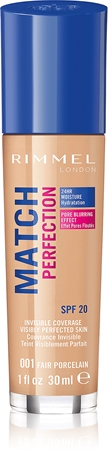 

Жидкая основа spf 20 Rimmel Match Perfection, 001 Fair Porcelain 30 ml