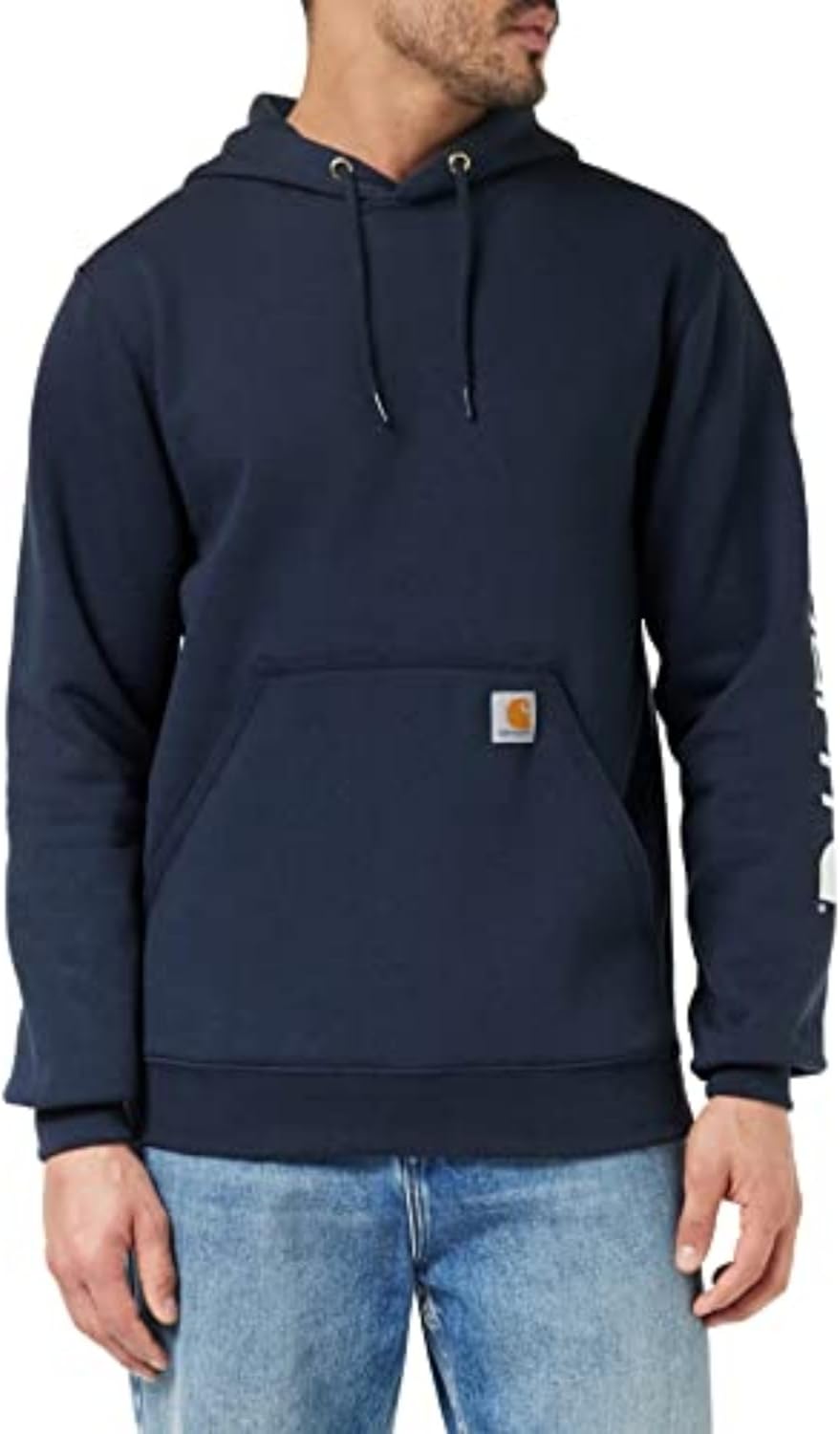 

Carhartt мужская толстовка с логотипом на рукаве, свободный крой, средней плотности, New Navy, Синий, Carhartt мужская толстовка с логотипом на рукаве, свободный крой, средней плотности, New Navy