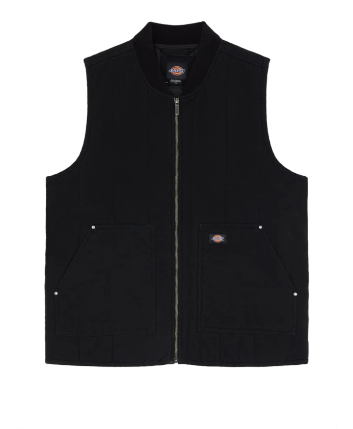 

Утепленный брезентовый жилет, черный Dickies, черный