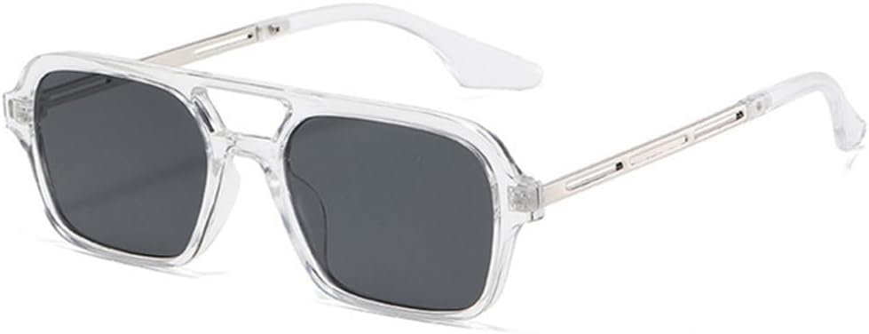 

Маленькие солнцезащитные очки для женщин, мужские солнцезащитные очки для путешествий, прямоугольные солнцезащитные очки в винтажном стиле с защитой от УФ-излучения UV400 MTZJH, 2