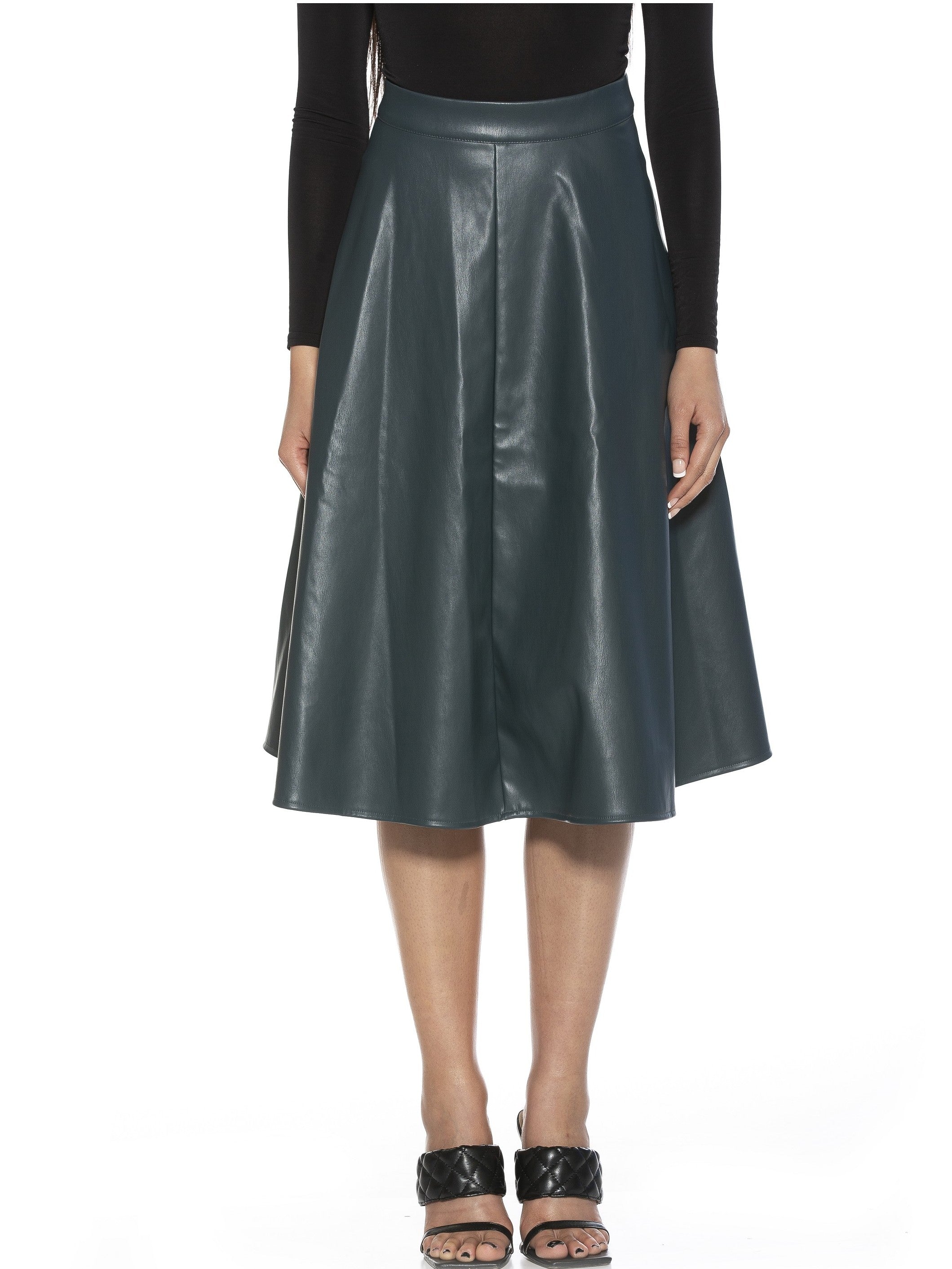 

Юбка миди из искусственной кожи ALEXIA ADMOR, цвет teal