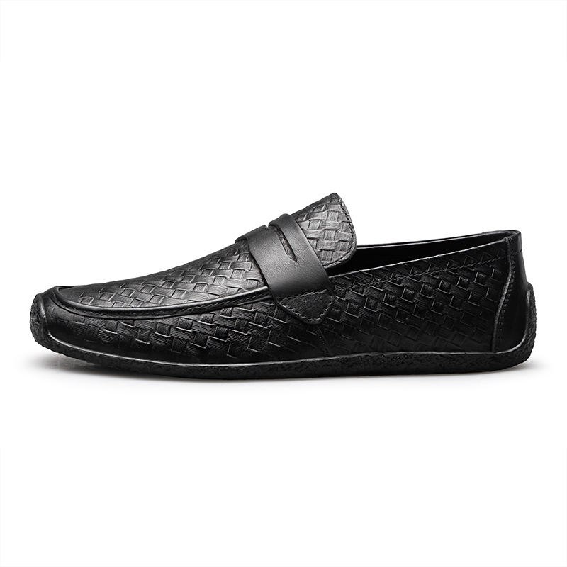 Комфортные универсальные повседневные мужские туфли Gommino Loafers Men's H2, черный — фото 3