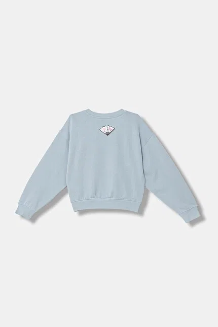 Худи детское с принтом Hello Kitty свободный крой United Colors of Benetton, синий — фото 2