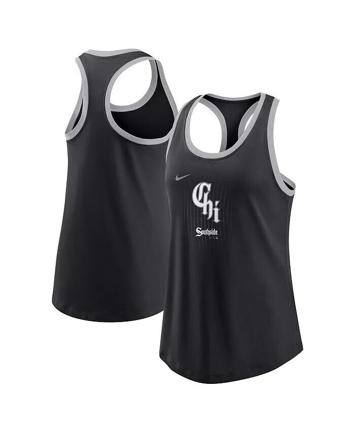 

Женская черная майка Chicago White Sox City Connect Tri-Blend Nike