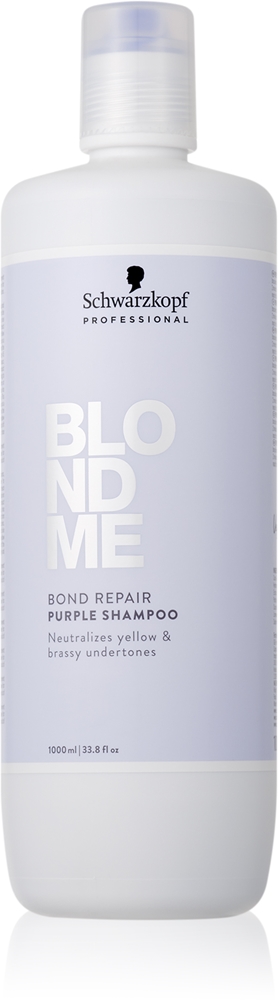 

Шампунь Blondme Bond Repair Purple с фиолетовыми пигментами для светлых волос Schwarzkopf Professional, 1000 мл