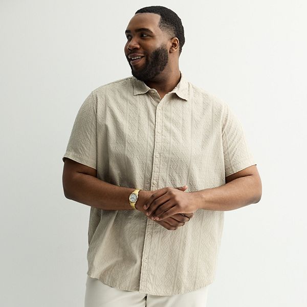 

Рубашка с коротким рукавом и вышивкой, Big & tall Apt. 9