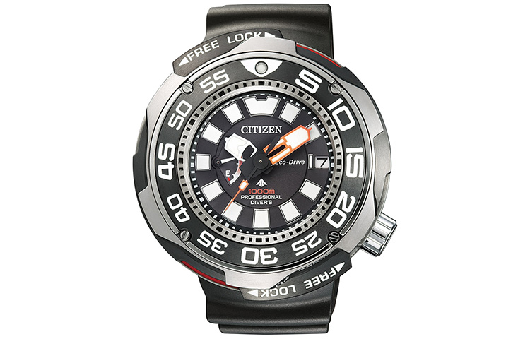 

CITIZEN Часы PROMASTER Series Quartz Movement Rubber Strap Watch 52.5mm Men's Watch Black Dial, Black