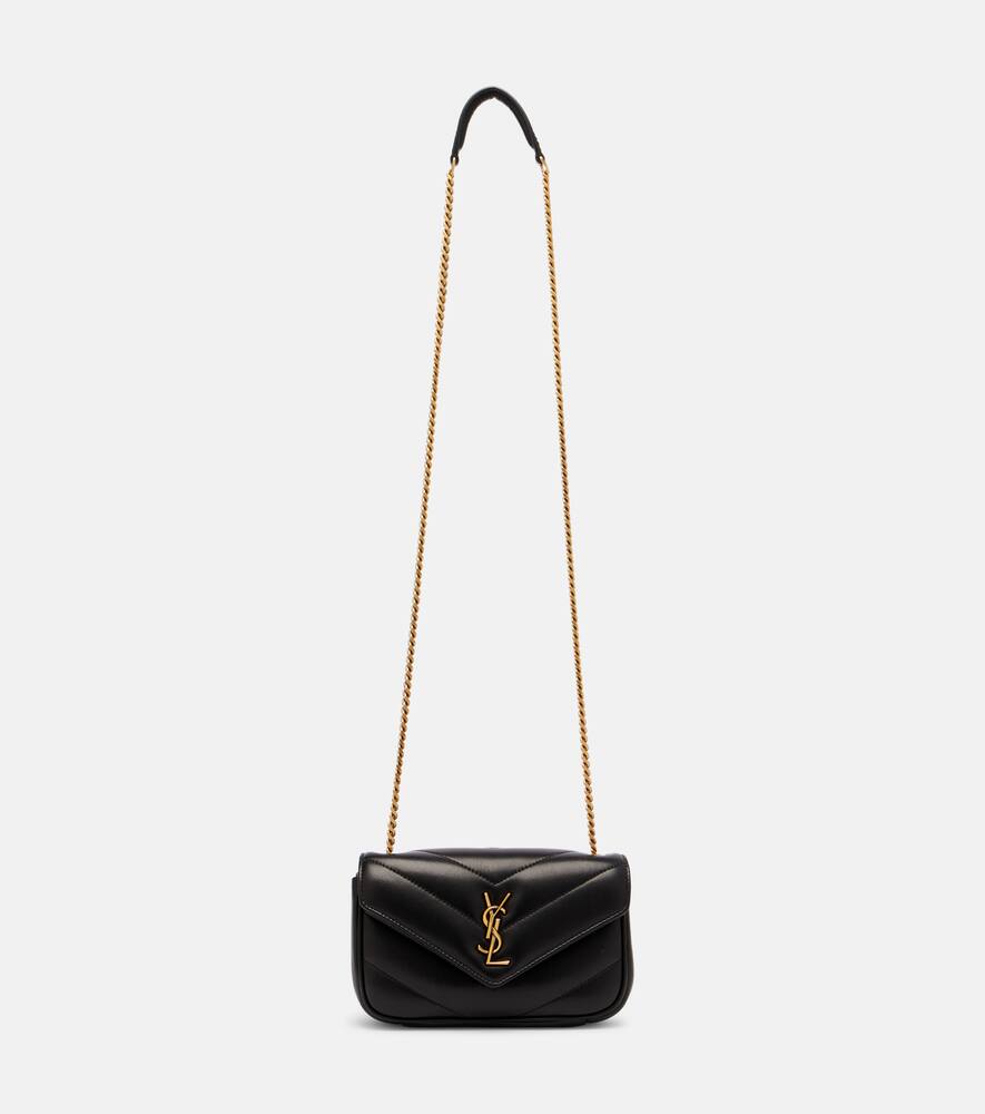 

Кожаный кросс-боди Lou Lou Mini Saint Laurent, Black