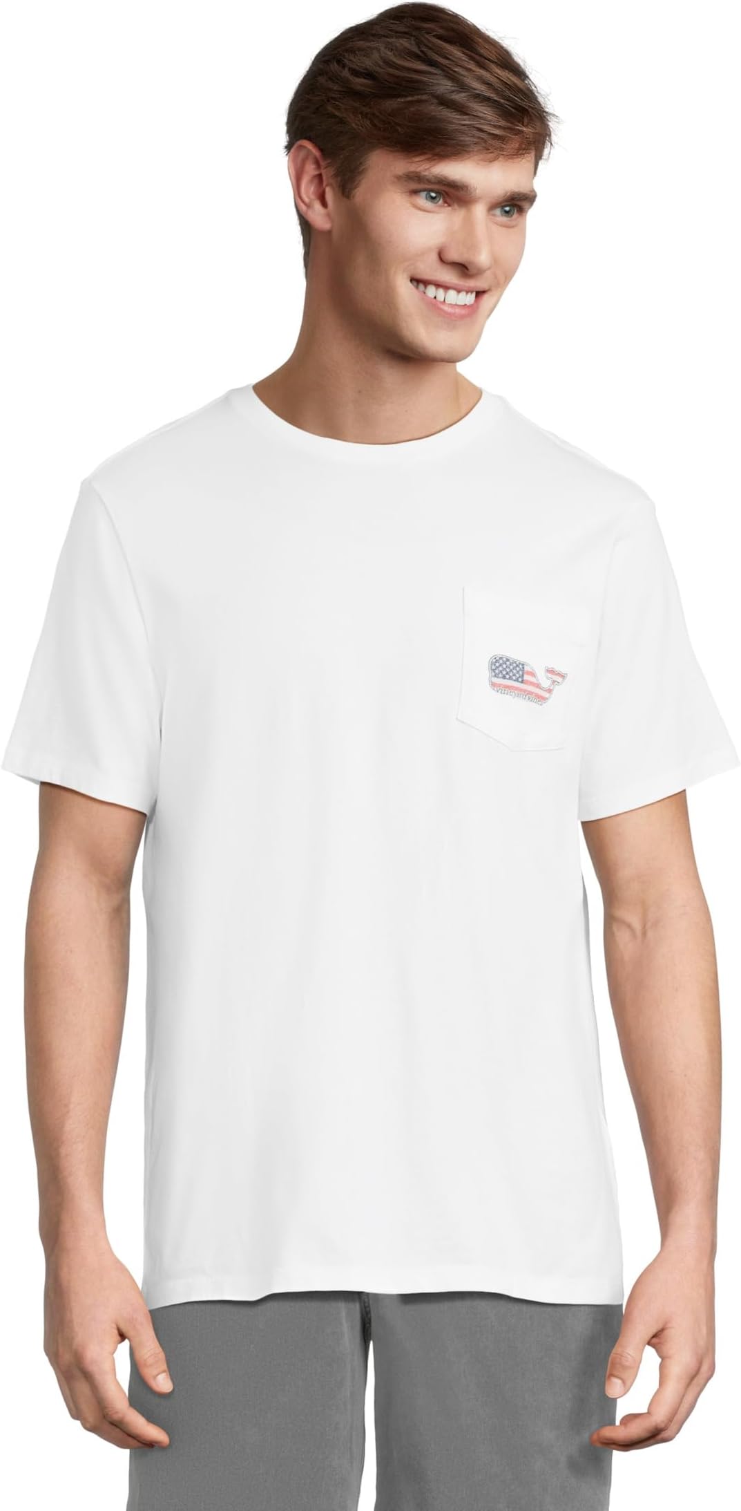 

Футболка Vineyard Vines Short Sleeve Whale Pocket T-Shirt, White Cap, Белый, Футболка Vineyard Vines Short Sleeve Whale Pocket T-Shirt, White Cap