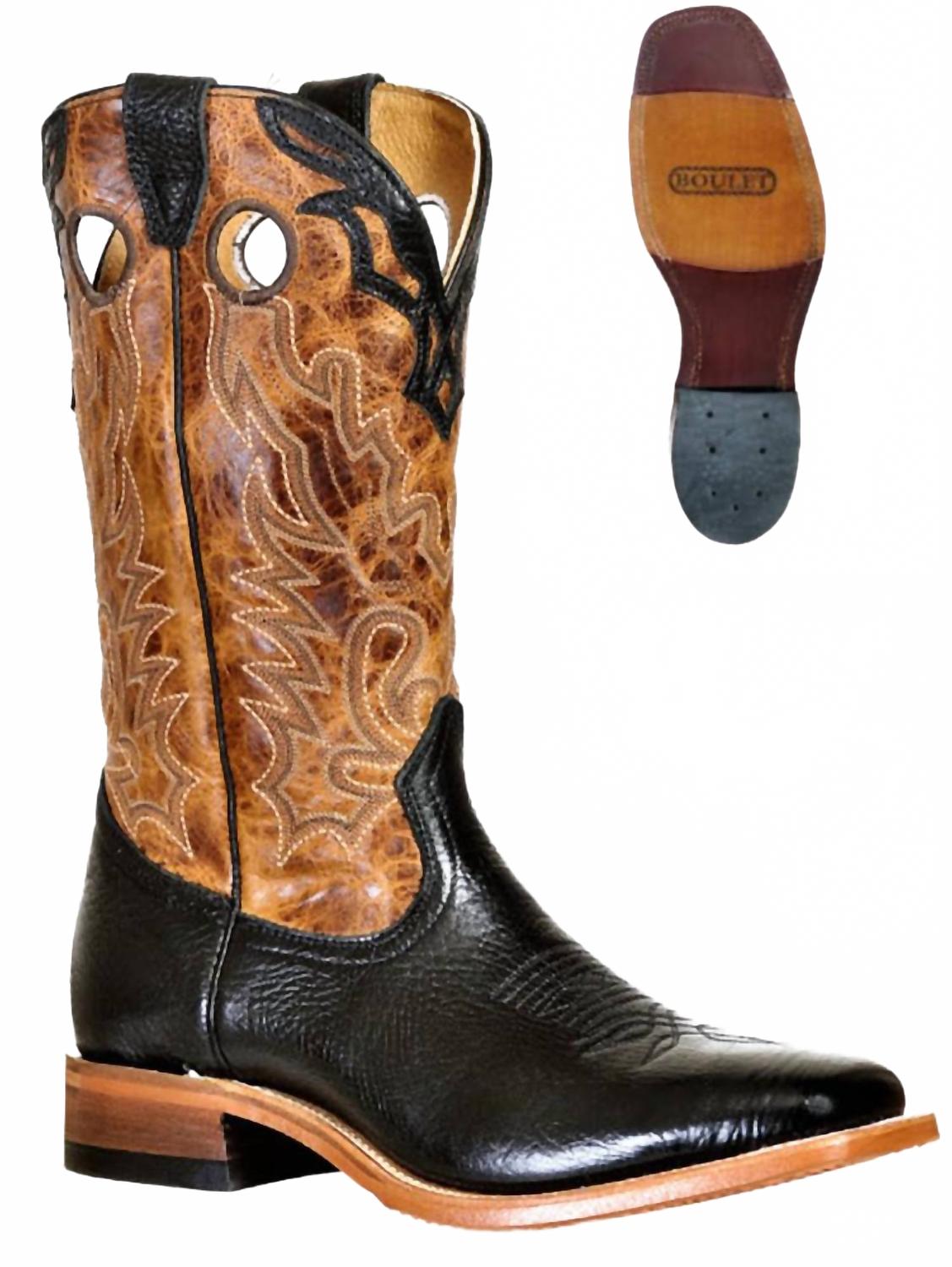 Женские сапоги Lone Star Hybred Sole черные/коньяк Boulet Boots