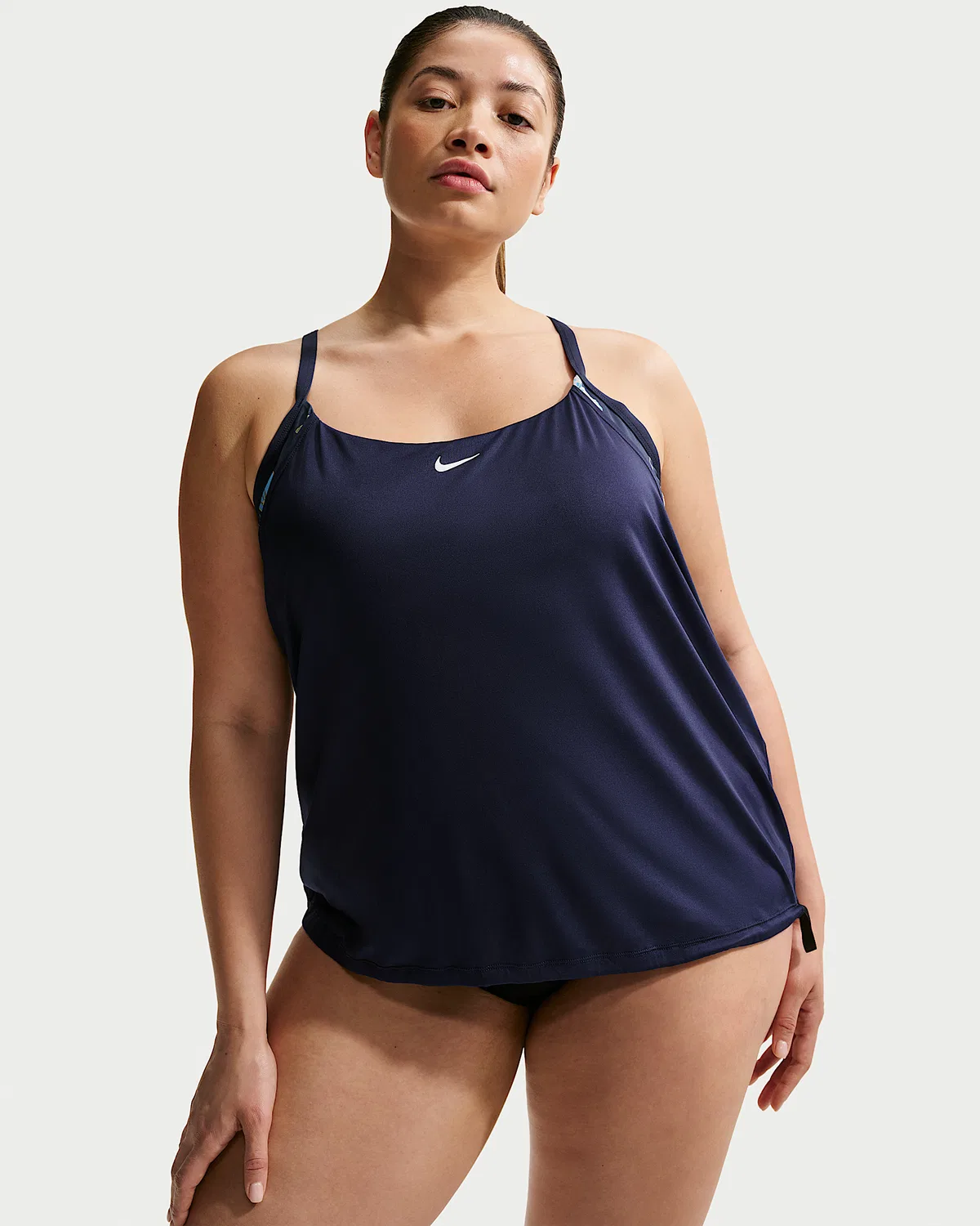 Женский многослойный танкини (плюс сайз) Nike Swim, Midnight Navy