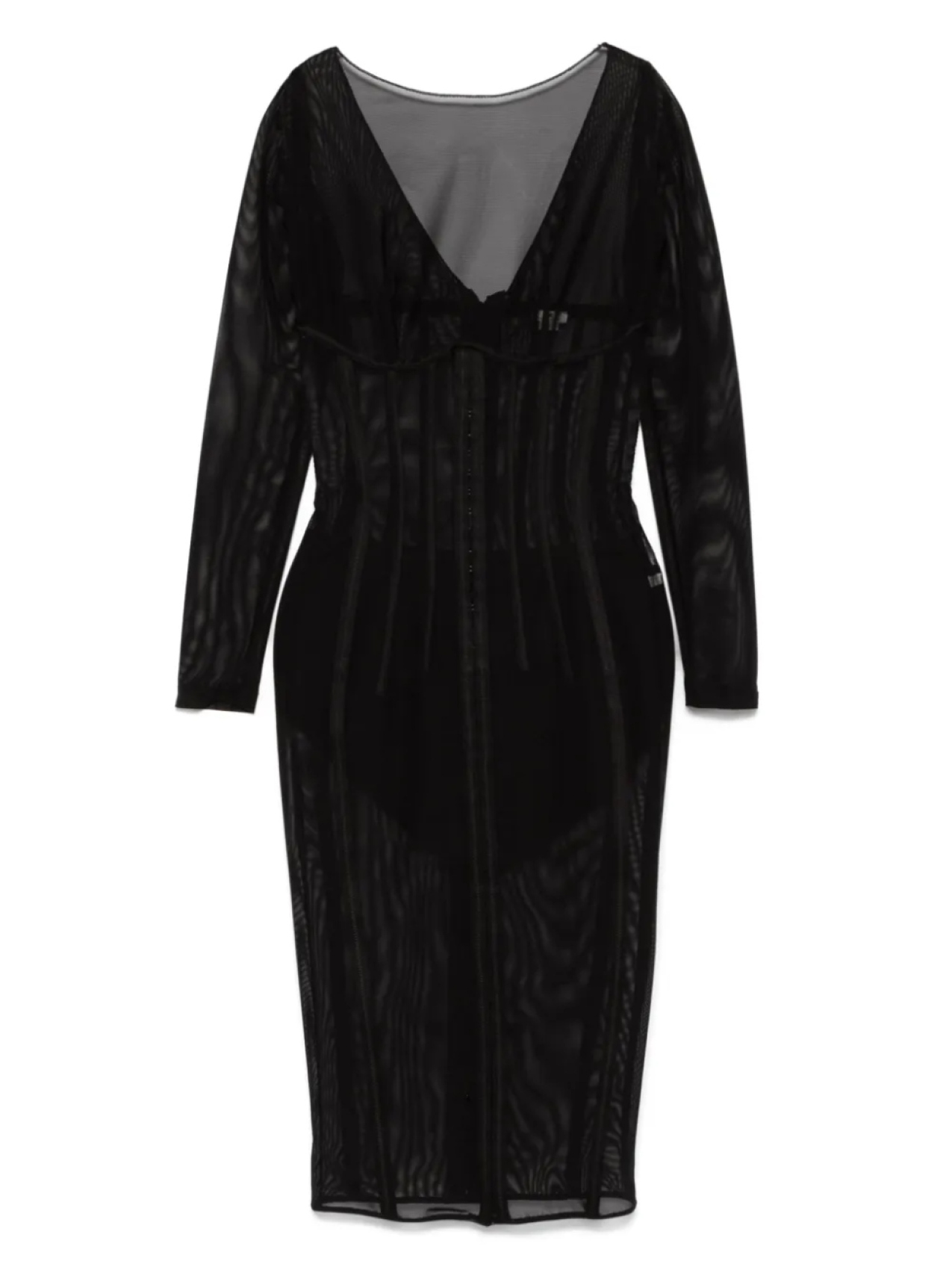 

Платье миди из тюля Elisabetta Franchi, черный