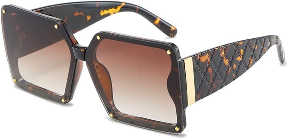 

Черные квадратные солнцезащитные очки большого размера для женщин, крупная оправа, цветные солнцезащитные очки для женщин, зеркальные, унисекс, градиентные MTZJH, Multi