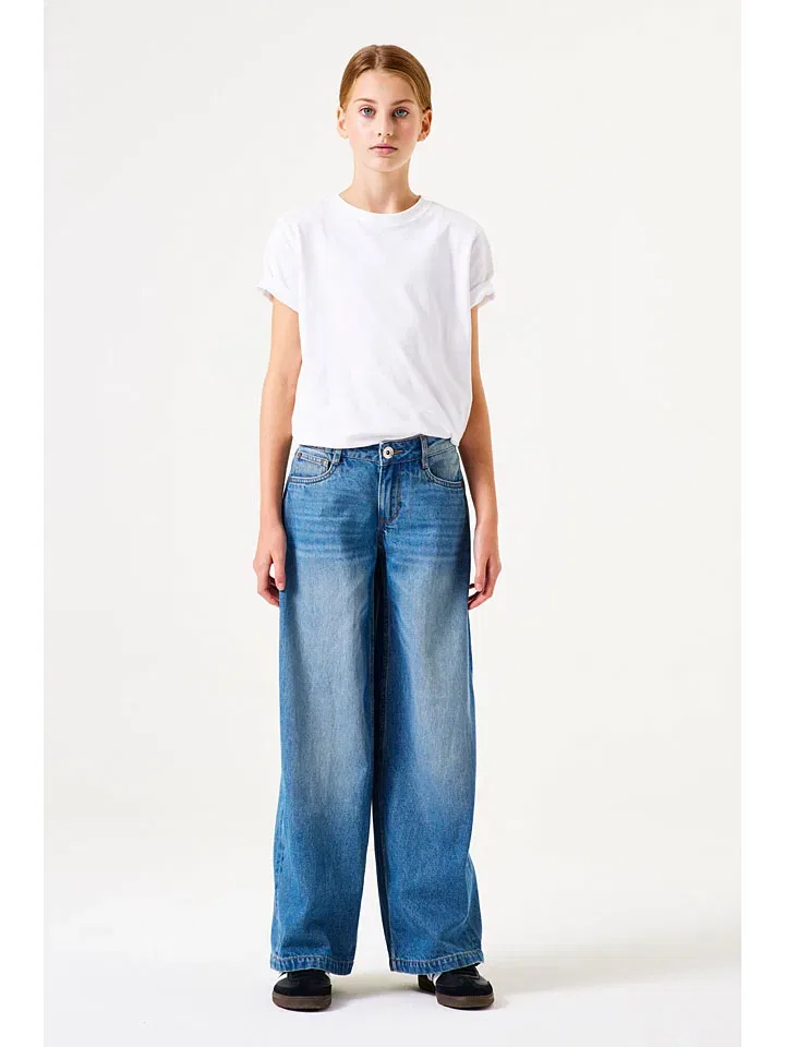 Джинсы High Waist, Garcia, синий