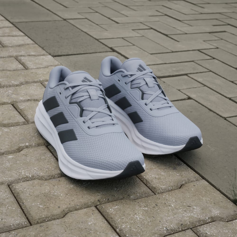 Кроссовки Adidas Galaxy 7 Running Shoes, цвет Halo Silver/Carbon/Core Black — фото 4
