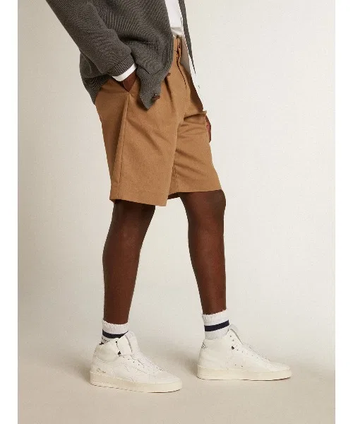 Мужские высокие кроссовки Stardan из экокожи Golden Goose белые — фото 3