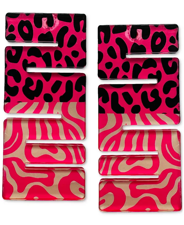 

Геометрические серьги Dream mini Swanky Designs, pink