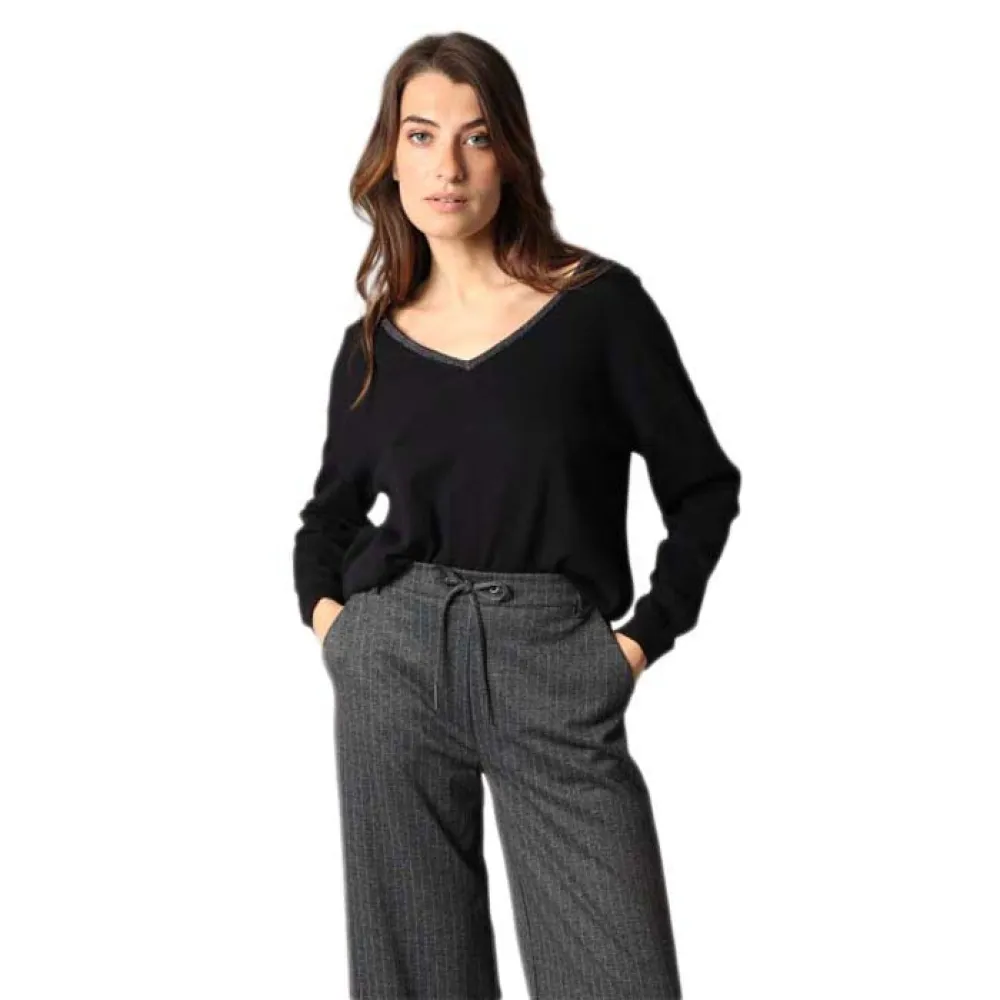 

Свитер Deeluxe Karija v neck, черный