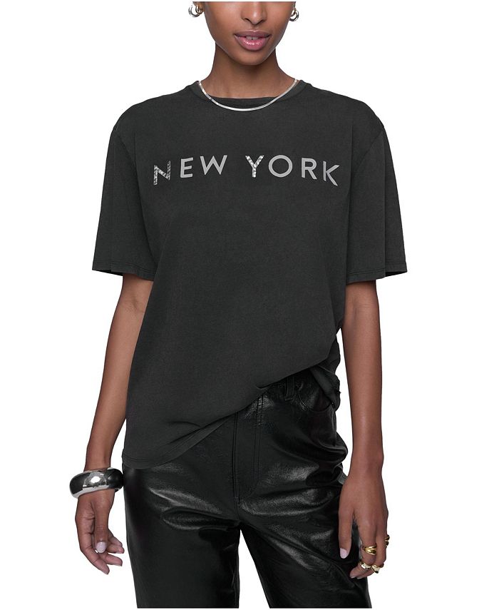 

Футболка бойфренда Афины Rebecca Minkoff, черный